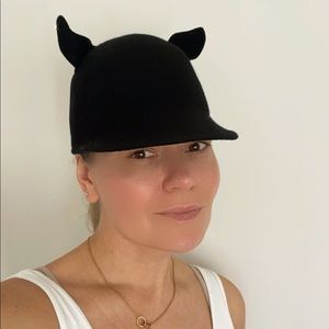 Wool Bucket Hat With Ears